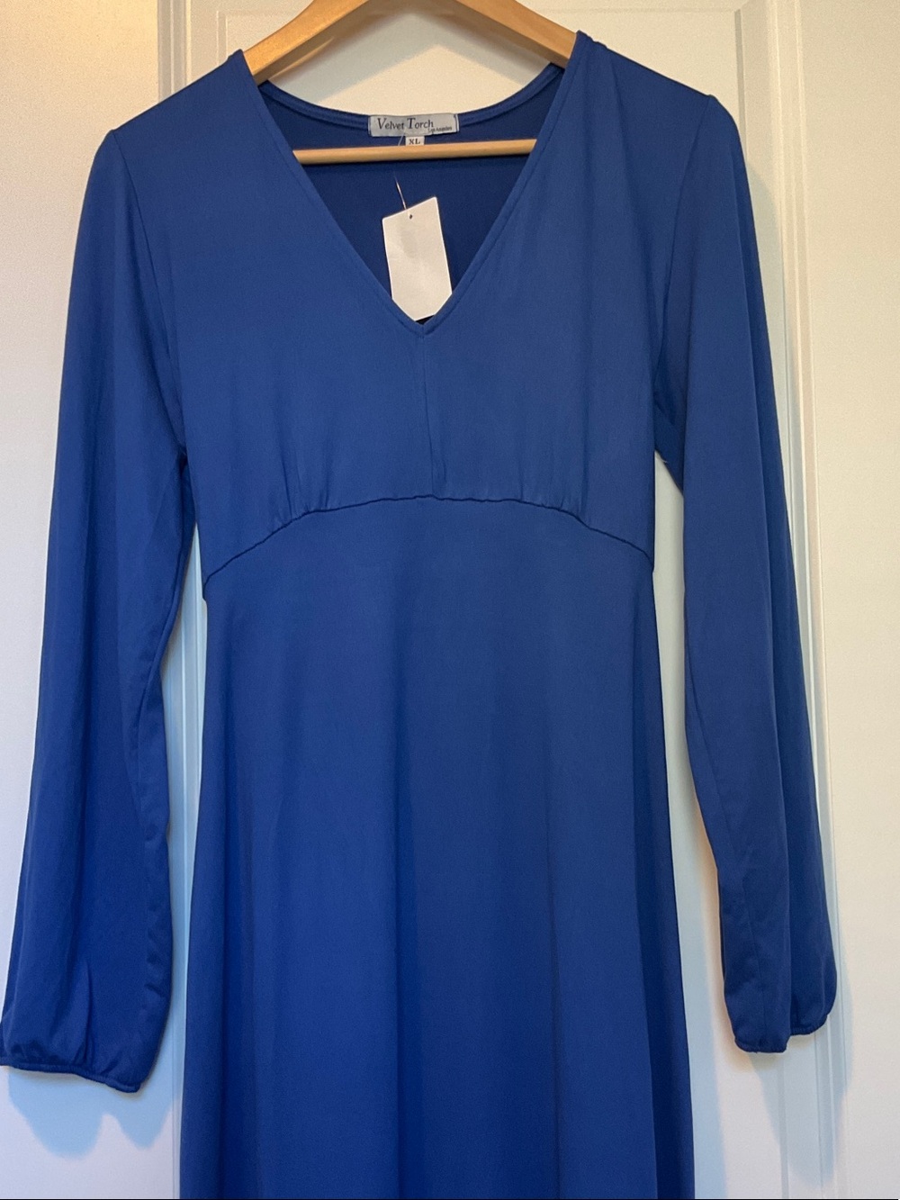 Nordstrom Long Sleeve V-Neck Midi Dress NWT